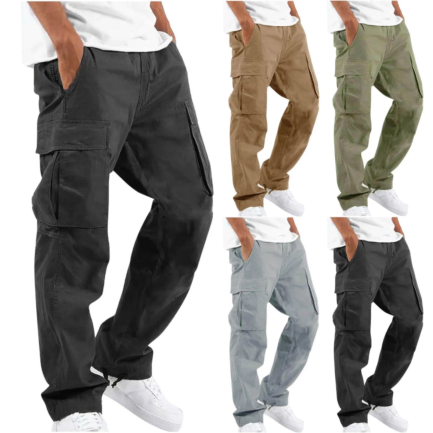 Men's Casual Straight-Fit Jogger Pants